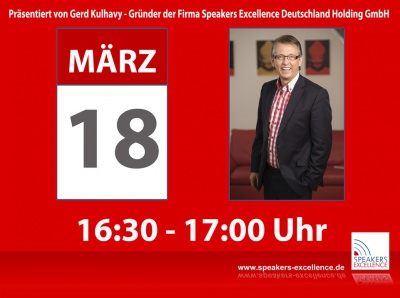 Rednerimpulse Live - der Online Talk mit Gerd Kulhavy & Roger Zimmerman - 18.03.2015