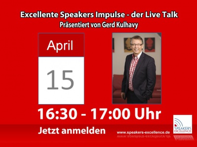 Rednerimpulse Live - der Online Talk mit Gerd Kulhavy & Roger Zimmerman - 15.04.2015