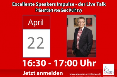 Rednerimpulse Live - der Online Talk mit Gerd Kulhavy & Roger Zimmerman - 22.04.2015
