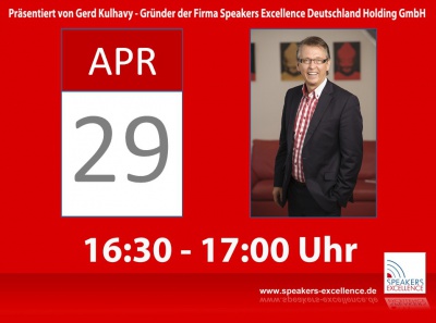 Rednerimpulse Live - der Online Talk mit Gerd Kulhavy & Roger Zimmerman - 29.04.2015
