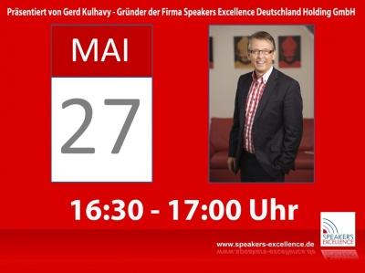 Rednerimpulse Live - der Online Talk mit Gerd Kulhavy & Roger Zimmerman - 27.05.2015